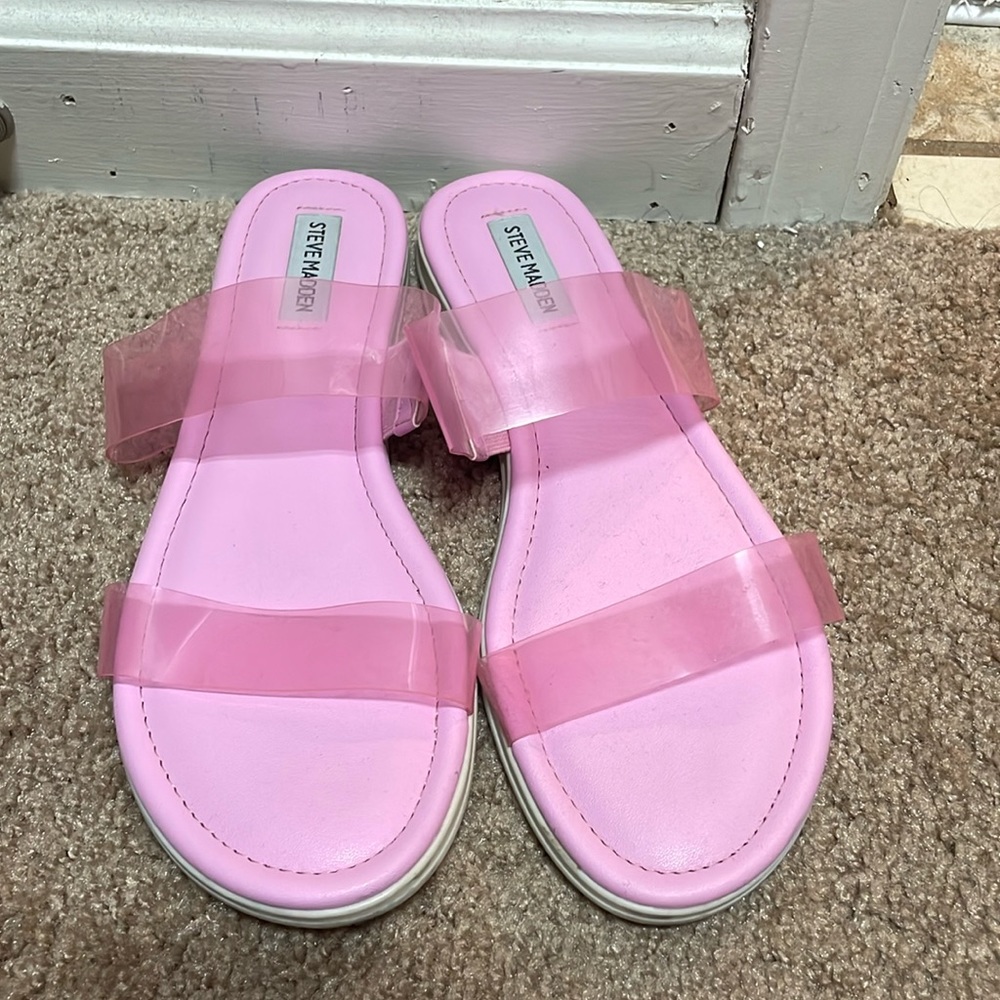 Steve Madden, cute, pink sandals